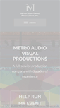 Mobile Screenshot of metroaudiovisual.com